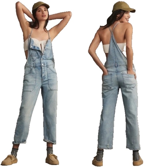 Anthropologie Pilcro Painter Denim Overalls Size Small - Picture 1 of 10